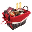 Small Hamper Basket - Red/Brown