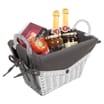 Small Hamper Basket - White/Grey