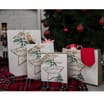 Xmas Superior Gift Bag Set of 8 - White Christmas Wishes