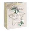 Xmas Superior Gift Bag Set of 8 - White Christmas Wishes