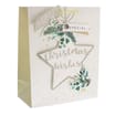 Xmas Superior Gift Bag Set of 8 - White Christmas Wishes