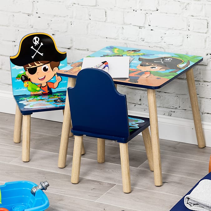 Kids Pirate Table and Chairs Set tables kids childrens