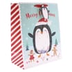 Xmas Superior Gift Bag Set of 8 - Santa & Penguin