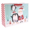 Xmas Superior Gift Bag Set of 8 - Santa & Penguin