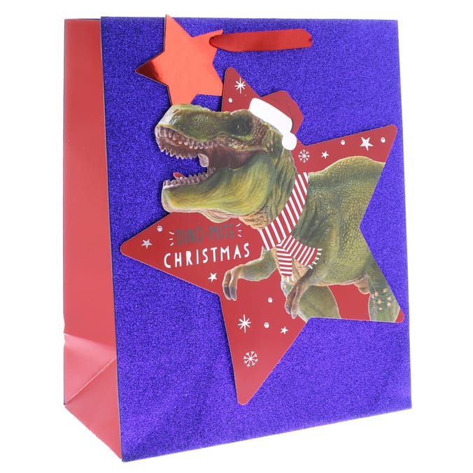 Xmas Superior Gift Bag Set of 8 DinoMite Xmas, gift bags, giftbags