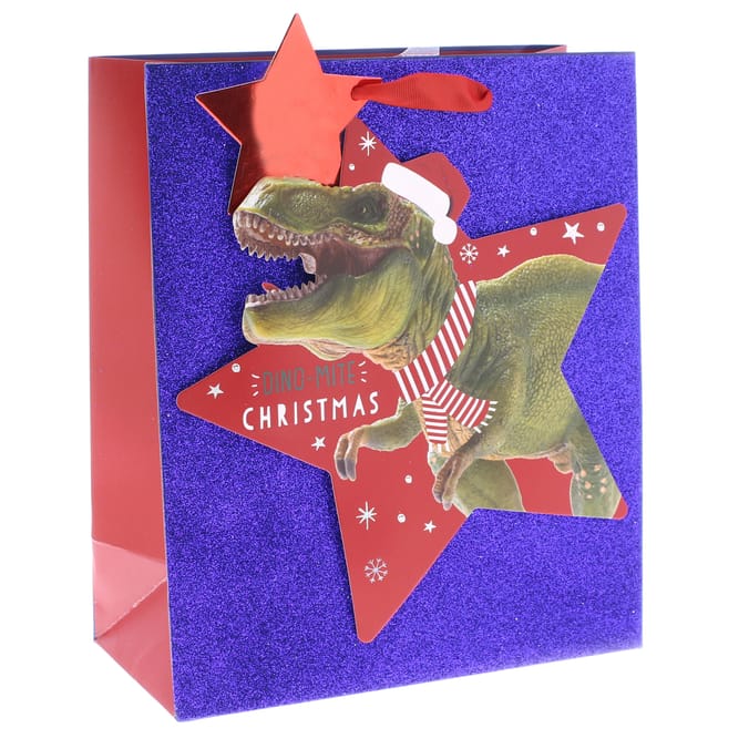 Xmas Superior Gift Bag Set of 8 DinoMite Xmas, gift bags, giftbags