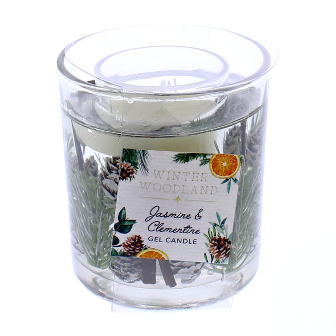 Winter Wonderland Jasmine & Clementine Gel Candle, scented, scent