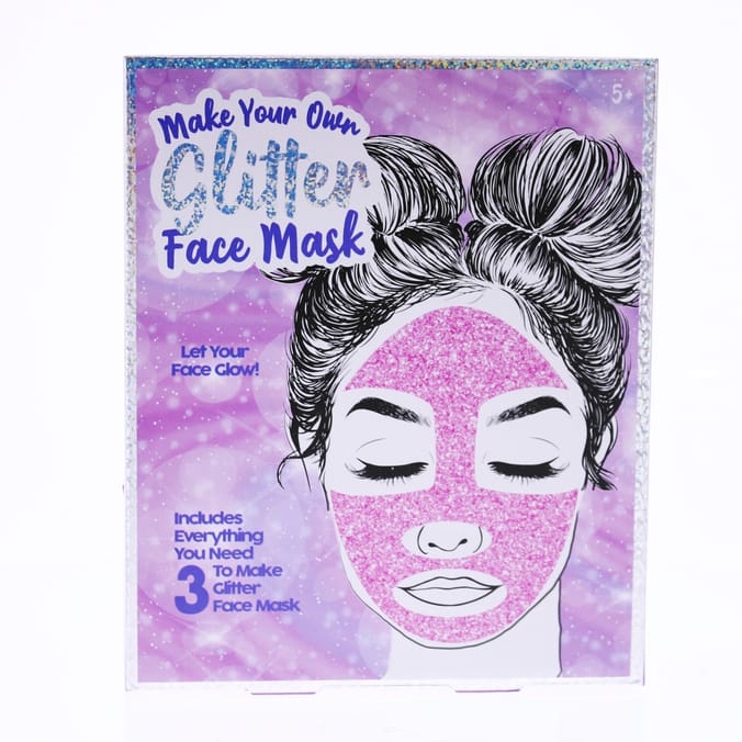 Make Your Own Glitter Face Mask, mask, masks, face, faces, glitter