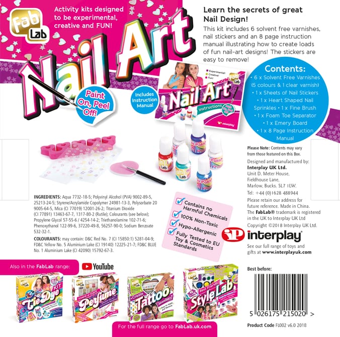 Glitter Tattoo & Nail Art Bundle