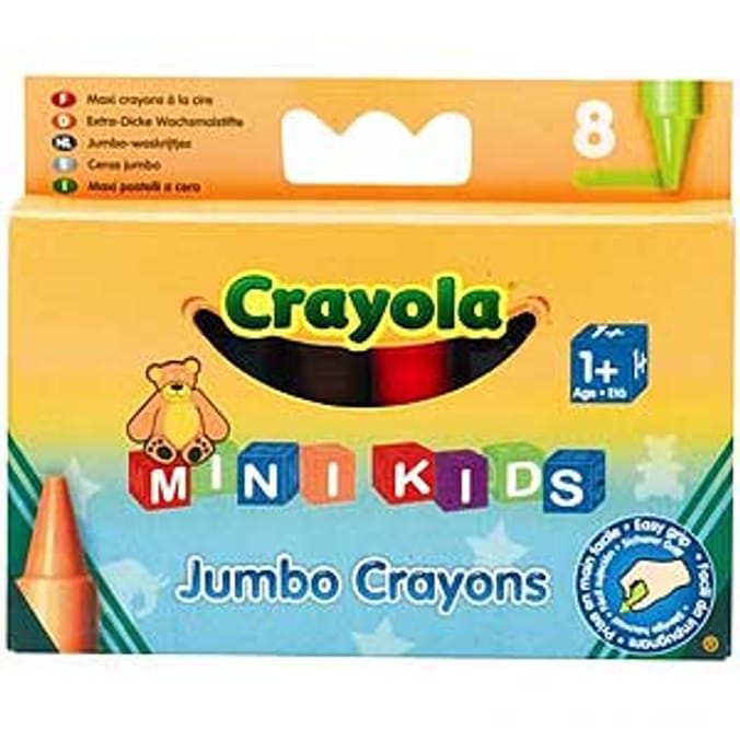 Crayola Mini Kids 8 Jumbo Crayons Home Bargains