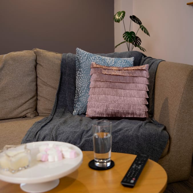 Home Collections Tassel Cushion Pink, cushion, cushions, tassel