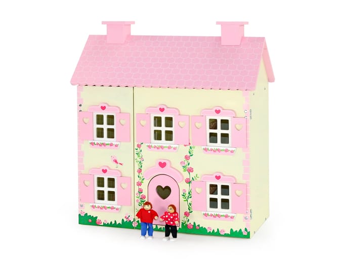 Rose cottage cheap wooden dolls house