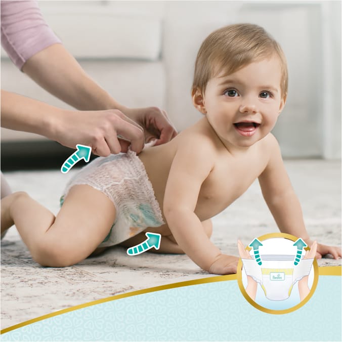 Pampers Couches Premium Protection Pants taille 4 9-15kg (168 pcs),  Baby-Dry Pants Night taille 4 Maxi 9-15kg (180 pcs)