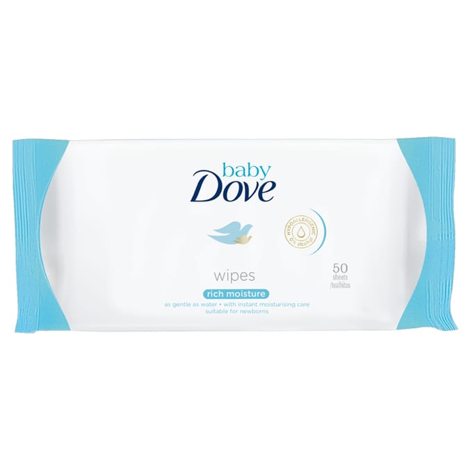 Dove: Baby Wipes - 50's (Case of 12)