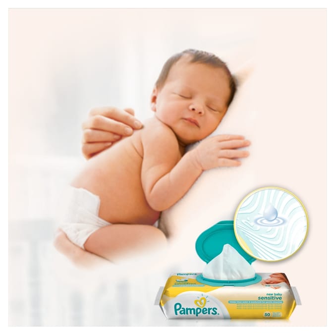 Pampers new baby sale sensitive baby wipes