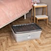 Home Utility: 6 x 32 Litre Plastic Storage Box & Lid