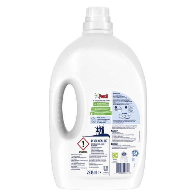 Persil Non Bio Laundry Washing Liquid Detergent 2.835L 105 Washes