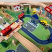 Wooden Deluxe 100 Piece Train Table