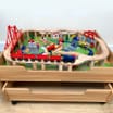 Wooden Deluxe 100 Piece Train Table