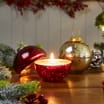 Bauble Ornament Candle - Red