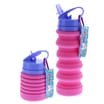 Scribble Pop Shop Collapsible Sports Bottle 550ml - Pink