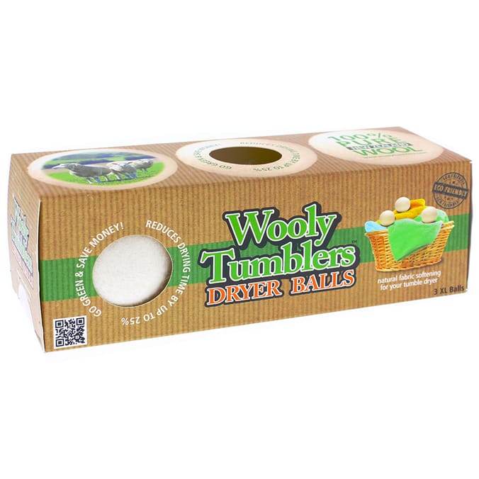 Wooly Tumblers Dryer Balls eco friendly tumble drier cotton fabric