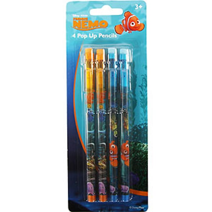 Disney Finding Nemo Pop Up Pencils x 4