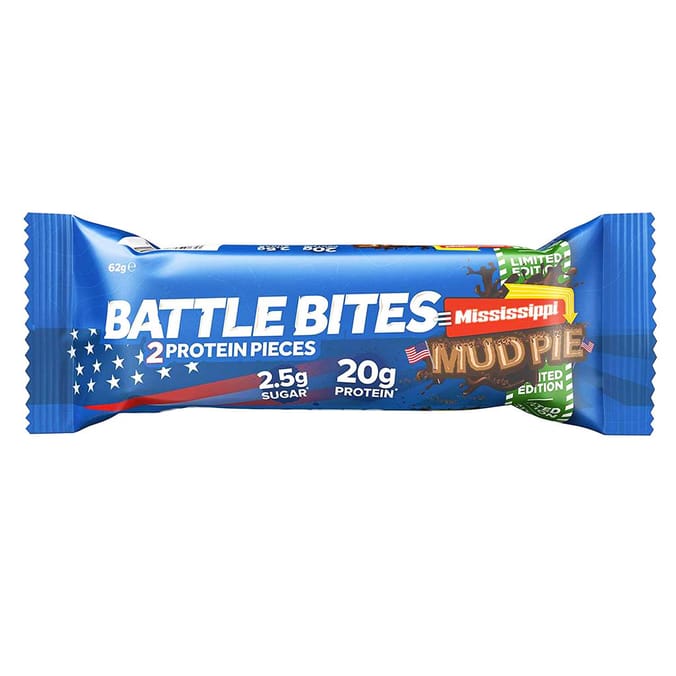 Battle Bites High Protein Bar 62g Mississippi Mud Pie (Case Of 12