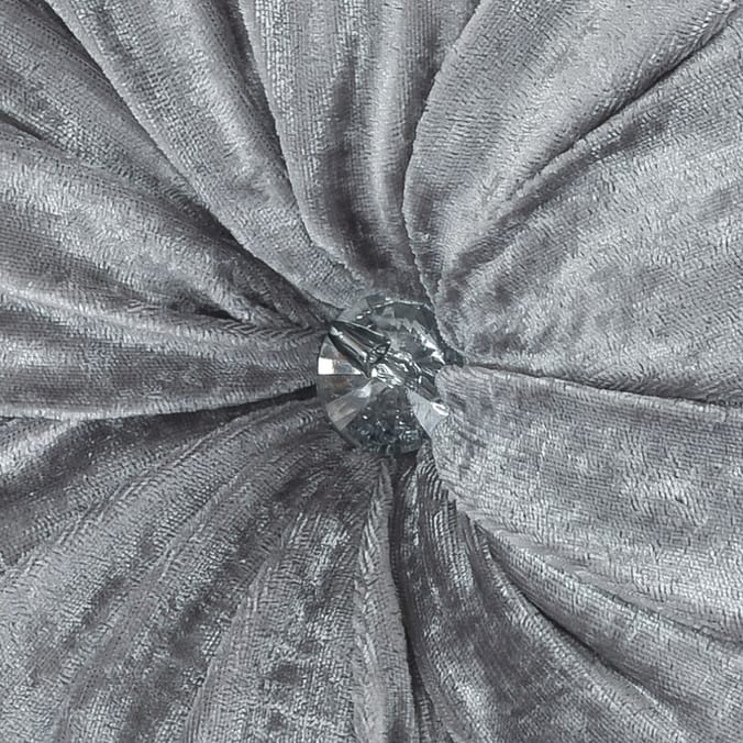 Home Collections Velvet Cushion Grey/Silver, Pillow, Crushed Velvet