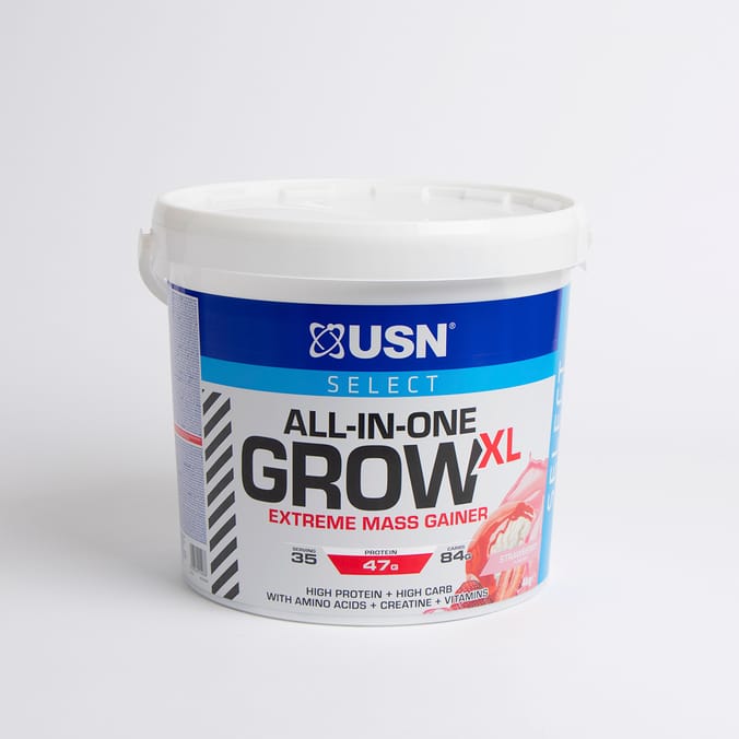 USN Select AllInOne Grow XL Protein 4kg Strawberry, Protein Powder