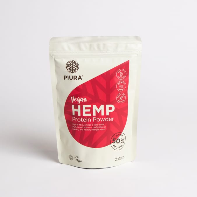 Piura Vegan Hemp Protein Powder 250g vegan organic bodybuilding weights