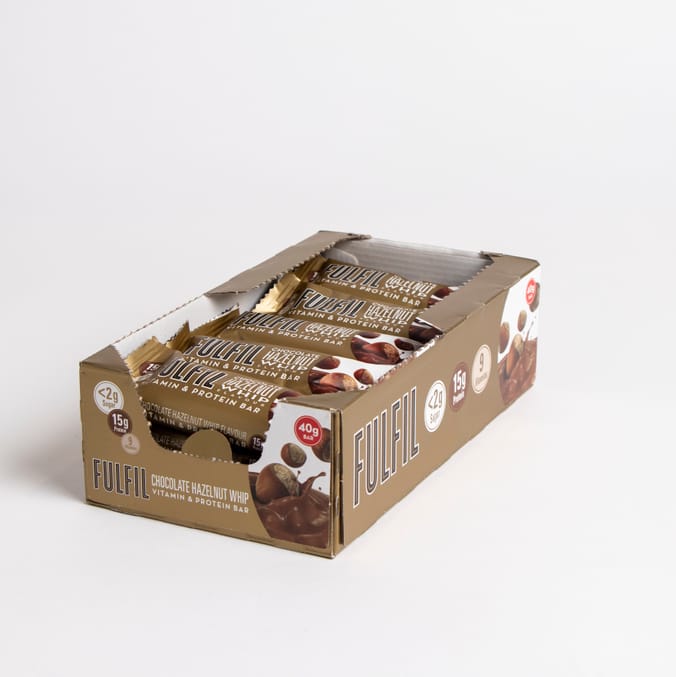 Fulfil Chocolate Hazelnut Whip Flavour Vitamin and Protein Bar (15 x