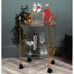 Home Collections 2 Tier Round Drinks Trolley