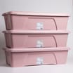 Wham Home Storage Box & Lid - Pink (3 x 55Litre)