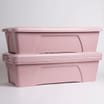 Wham Home Storage Box & Lid - Pink (3 x 55Litre)