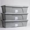 Wham Home Storage Box & Lid - Grey (3 x 55Litre)