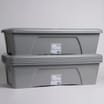 Wham Home Storage Box & Lid - Grey (3 x 55Litre)