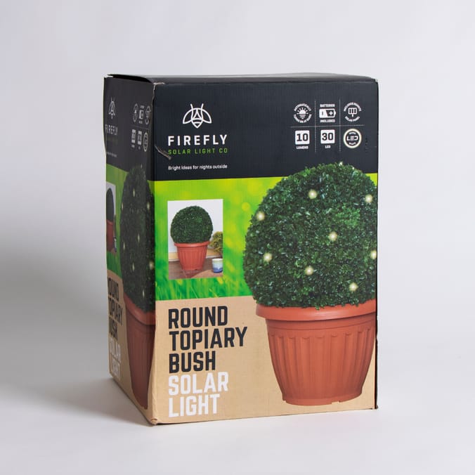 Garden Topiary Bush Solar Light cool outside garden party summer