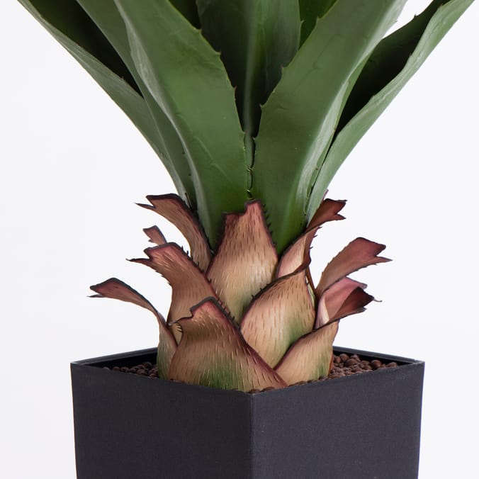 Agave Americana Artificial Plant in Black Pot, plants, artificials