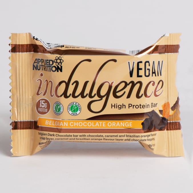 Applied Nutrition Vegan Indulgence High Protein Bars Belgian Chocolate Orange (12 x 50g