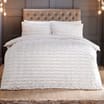 Sleepdown Glitter Velvet Ivory Luxury Duvet Set