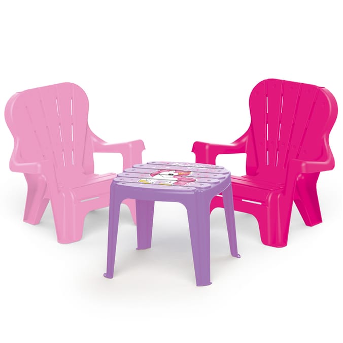 Dolu Unicorn Table 2 Chairs Set outdoor furniture kids