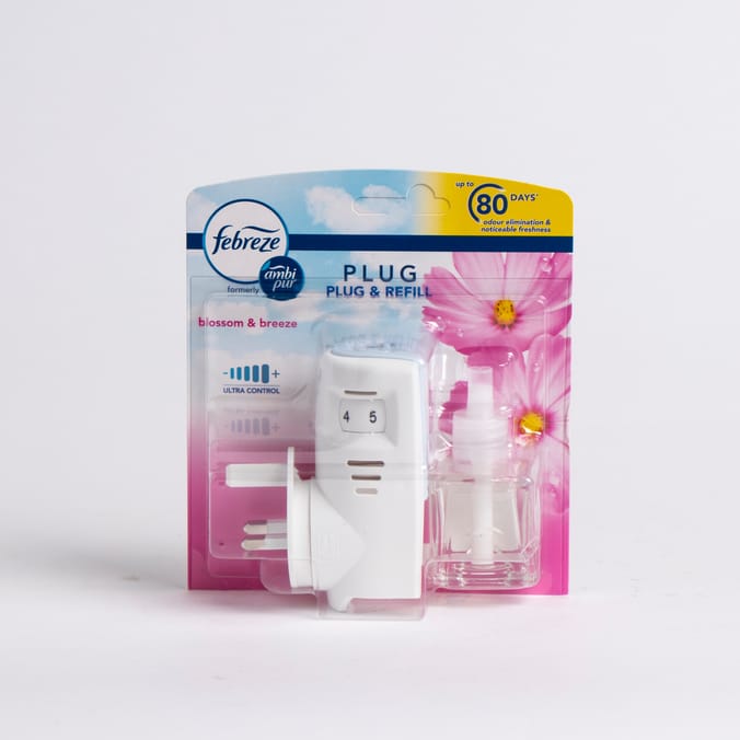 Febreze With Ambi Pur Air Freshener Plug-In Starter Kit Blossom & Breeze (5  x 20ml)