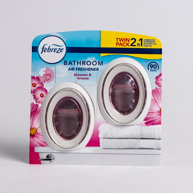 Febreze Bathroom Air Freshener Twin Pack Blossom & Breeze (Case Of 5