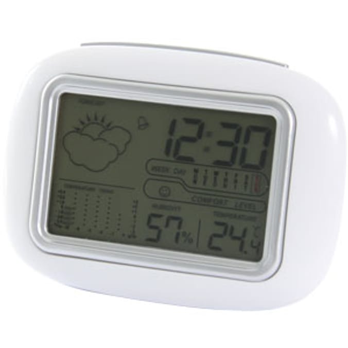 NiceDevice Weather Forecast Clock Home Bargains