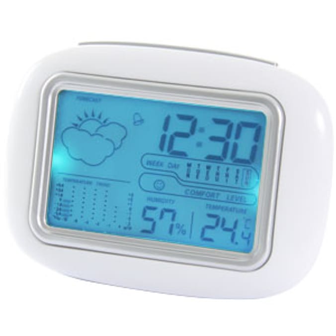 NiceDevice Weather Forecast Clock Home Bargains