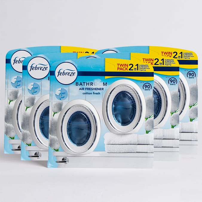 Febreze Bathroom Air Freshener Cotton Fresh (5 x Twin Pack), air freshners, air fresheners