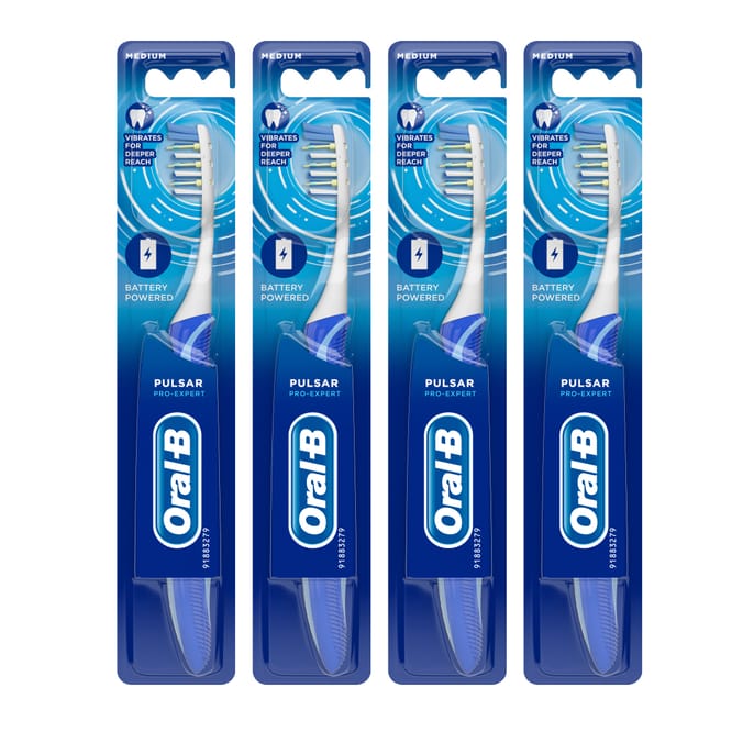 OralB Pulsar ProExpert Manual Toothbrush Enhanced With Battery Power