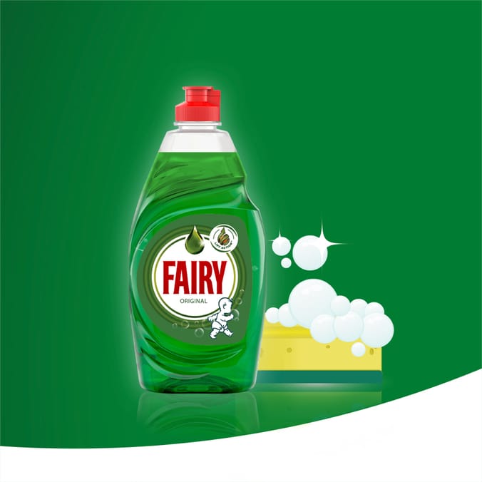 Fairy Original Washing Up Liquid with Lift Action (3 x 1150ml), Washing