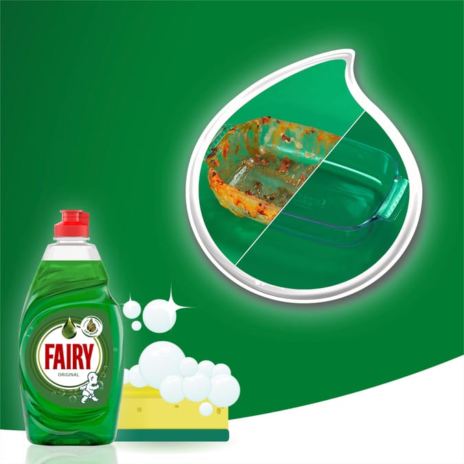 Fairy Original Washing Up Liquid with Lift Action (3 x 1150ml), Washing